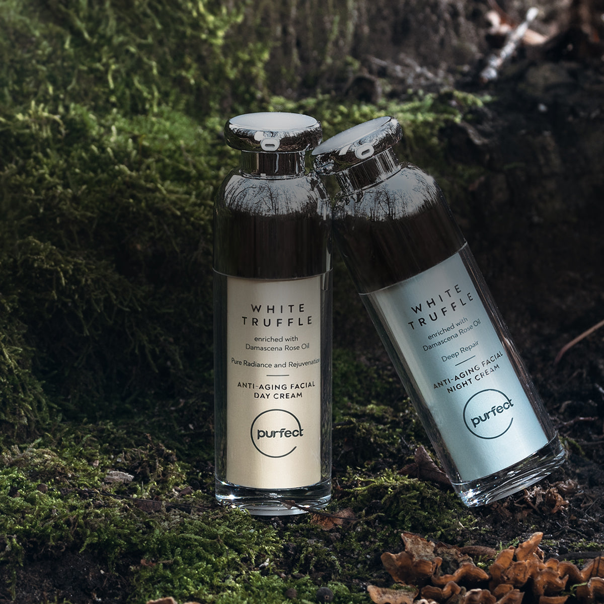 Purfect - White Truffle skincare product on mobile display